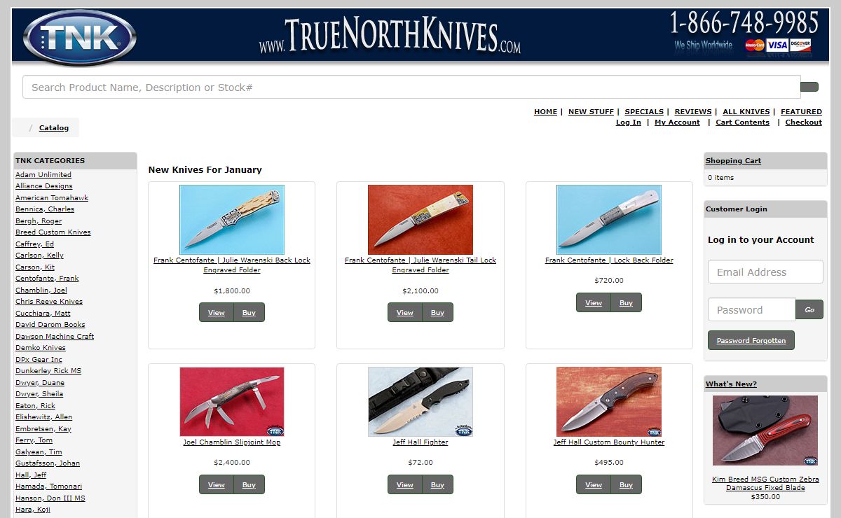 True North Knives : Custom and Production Knives for Sale | True North Knives Inc