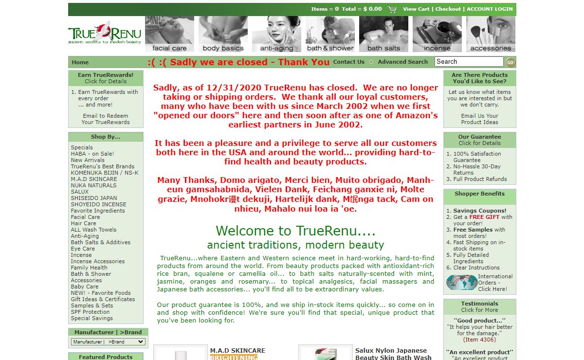 TrueRenu: Hard Working Bath and Beauty Products from Around the World