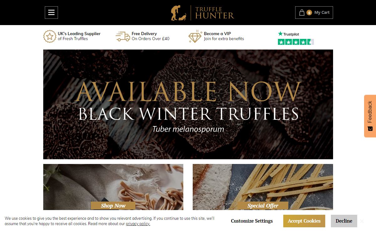 TruffleHunter - Fresh Truffles, Gourmet Truffle Oil & Truffle Products - TruffleHunter