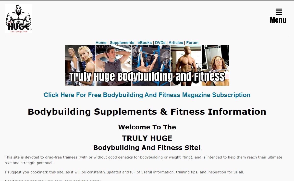 TrulyHuge.com - Bodybuilding Supplements & Fitness Information