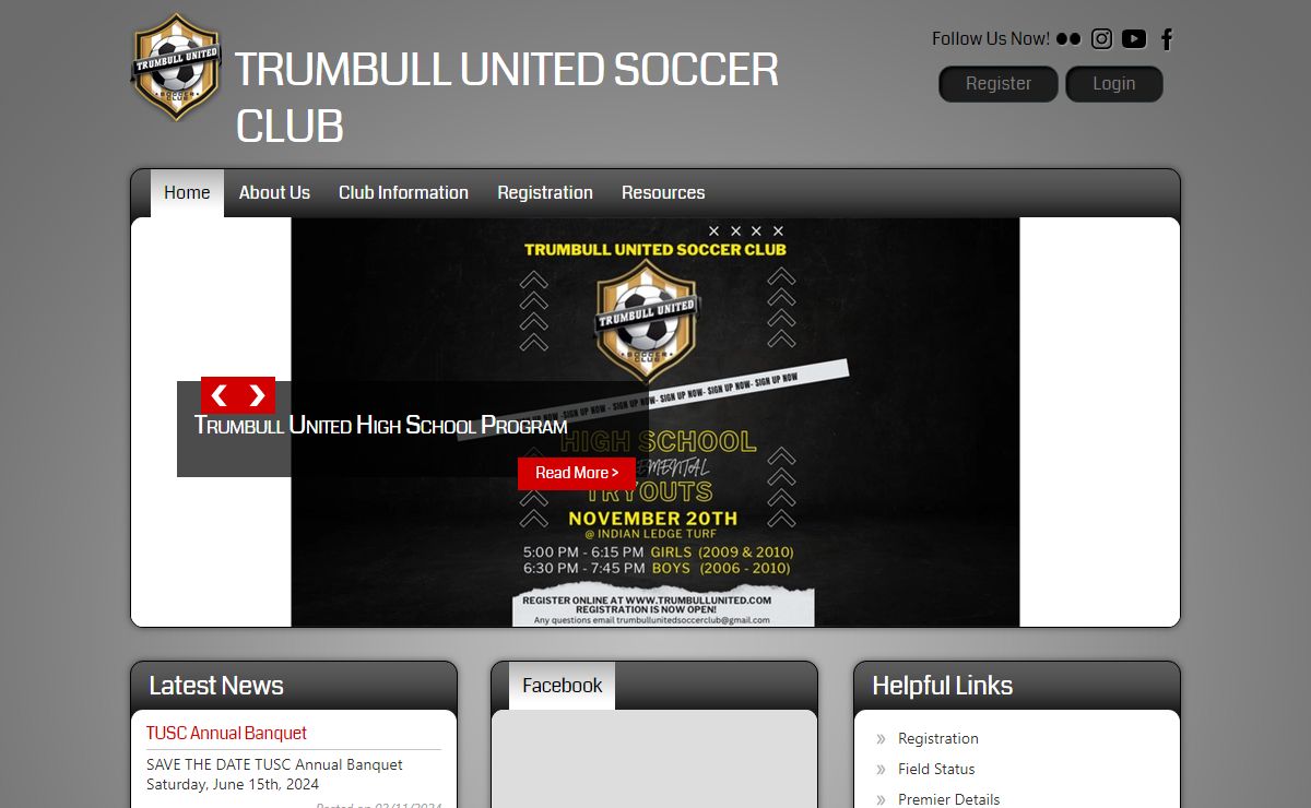 Trumbull United Soccer Club > Home