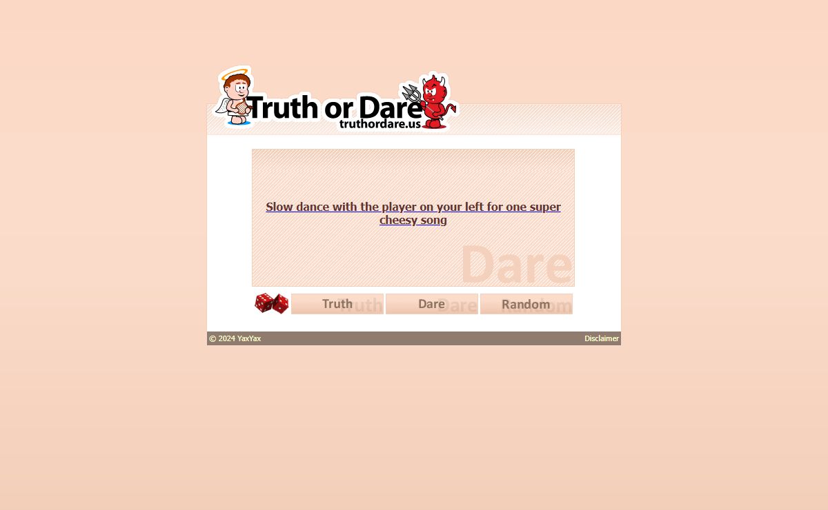 Play Truth or Dare Online at TruthOrDare.us