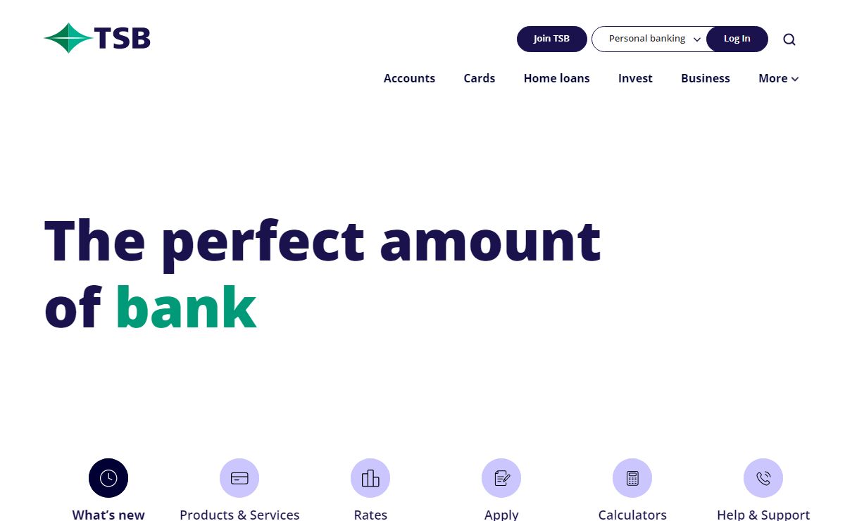 The perfect amount of bank | TSB