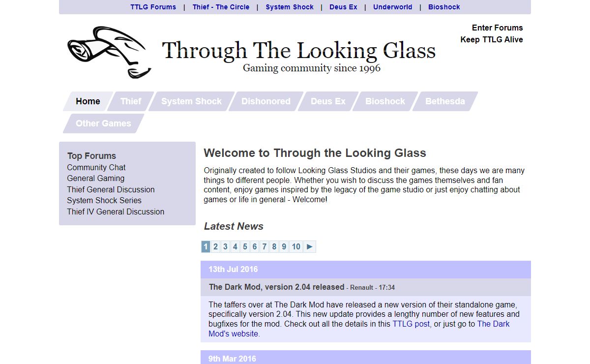 Home - Through the Looking Glass