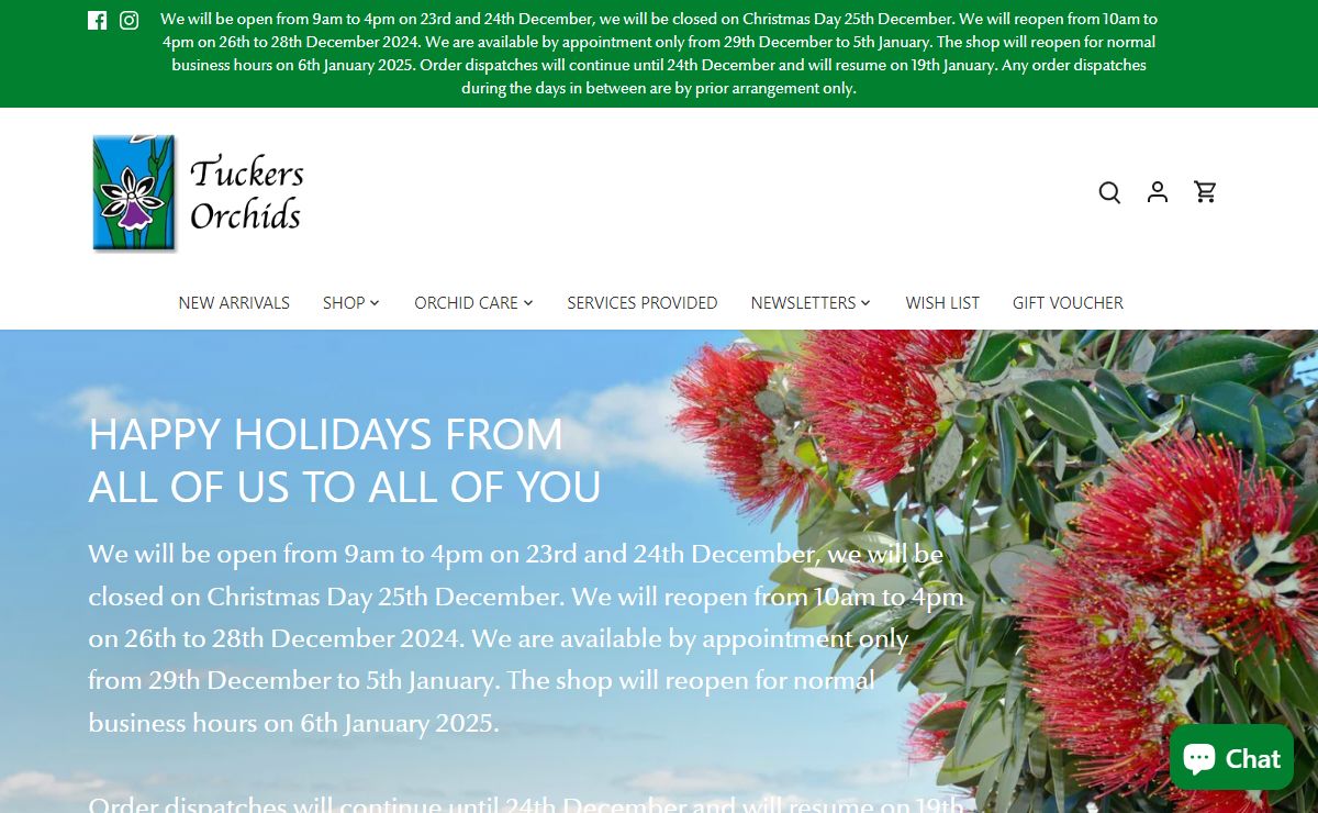 Tuckers Orchid Nursery - buy orchids online in New Zealand – Tuckers Orchids