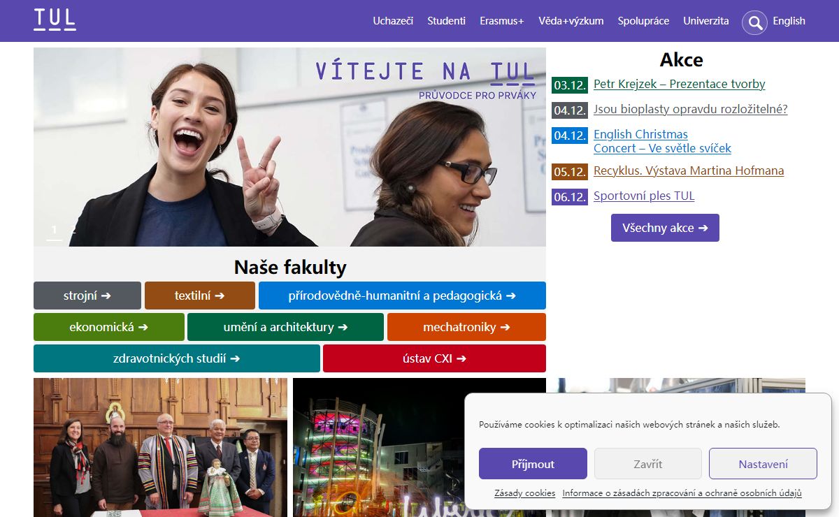 Technická univerzita v Liberci – vše o TUL