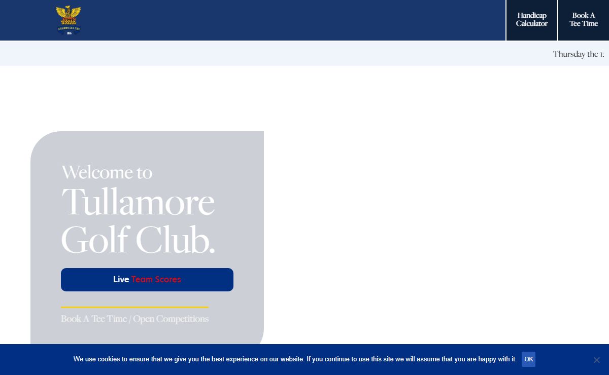 Welcome to Tullamore Golf Club, Co. Offaly