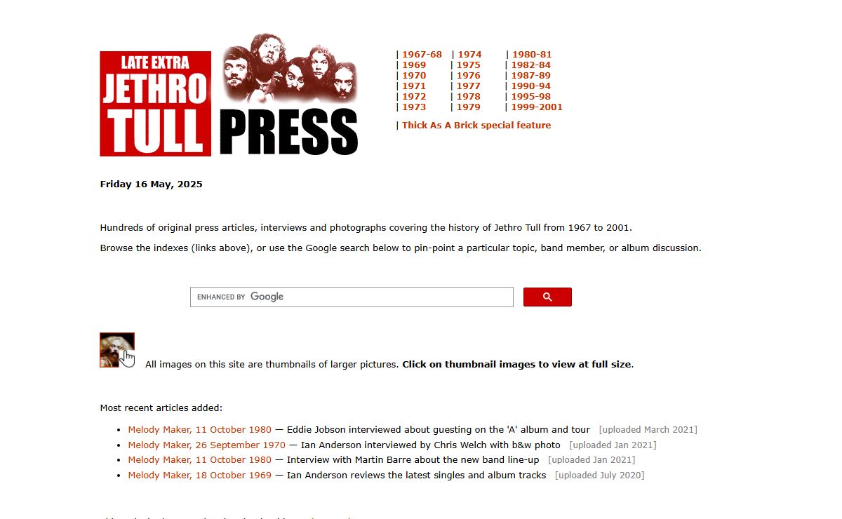 Jethro Tull Press