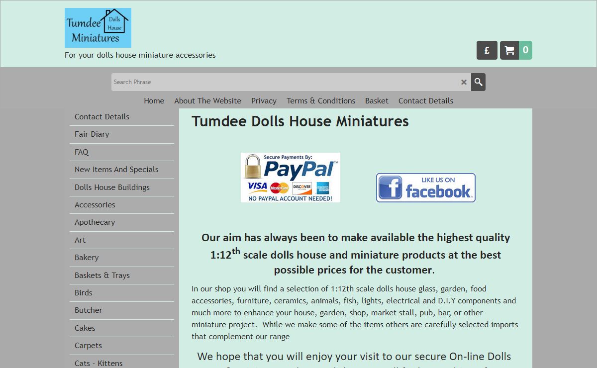 Tumdee Dolls House Miniature New Items