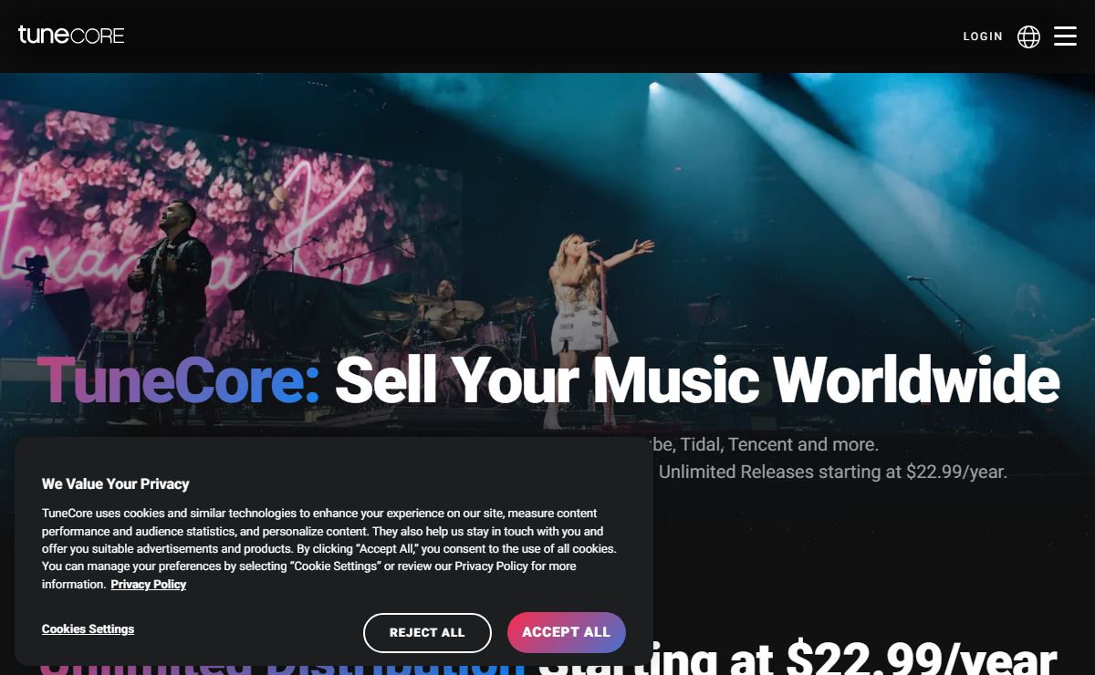 ♫ TuneCore: Digital Music Distribution Services | Start Now!