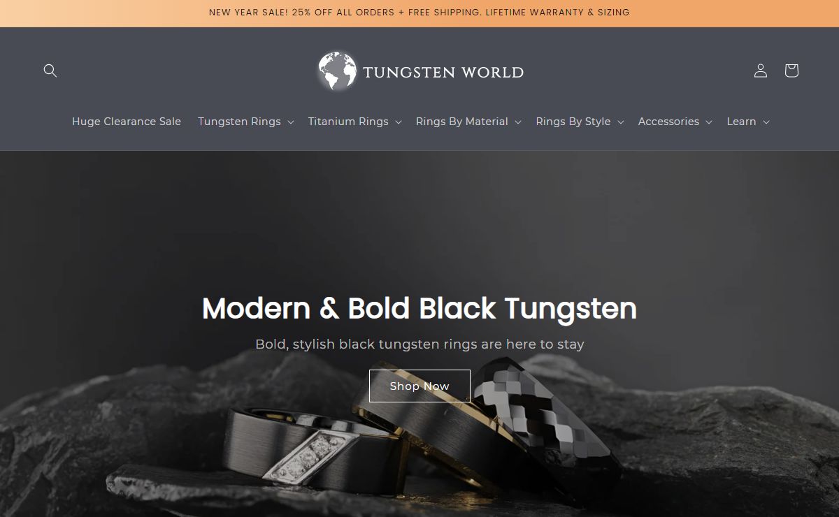 Tungsten Rings & Wedding Bands | Tungsten World