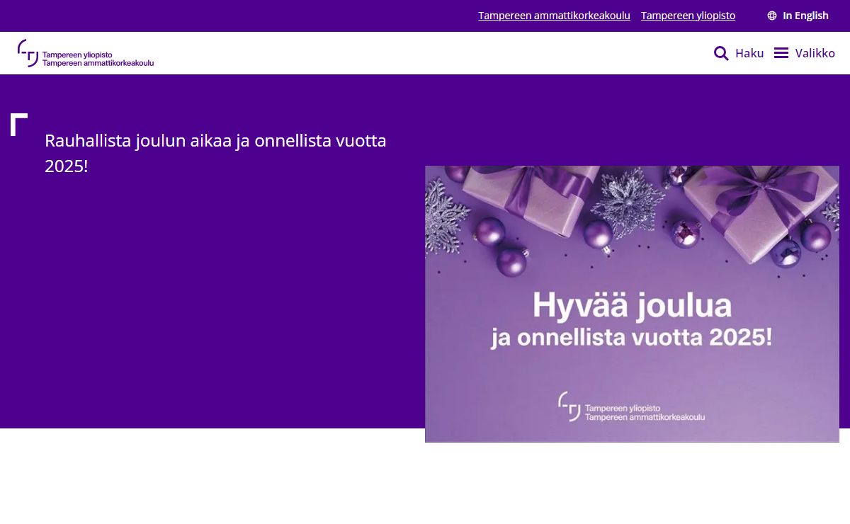 Etusivu | Tampereen korkeakouluyhteisö