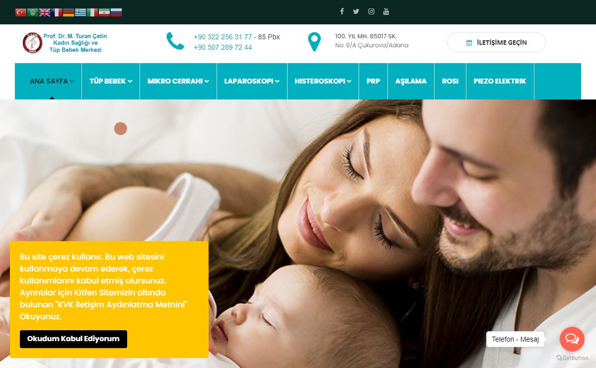 Prof. Dr. M. Turan Çetin Tüp Bebek Merkezi - 0322 256 31 77 - Prof. Dr. M. Turan Çetin Tüp Bebek Merkezi - IVF Center