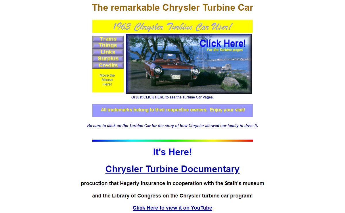 Chrysler turbine car user pages.