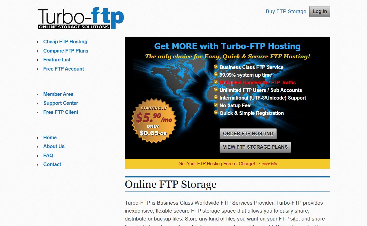 Turbo-FTP Online Storage Provider