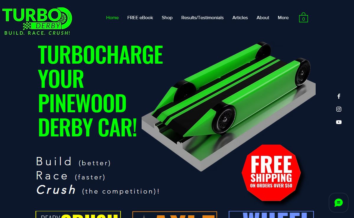 Pinewood Derby Products | Turbo Derby