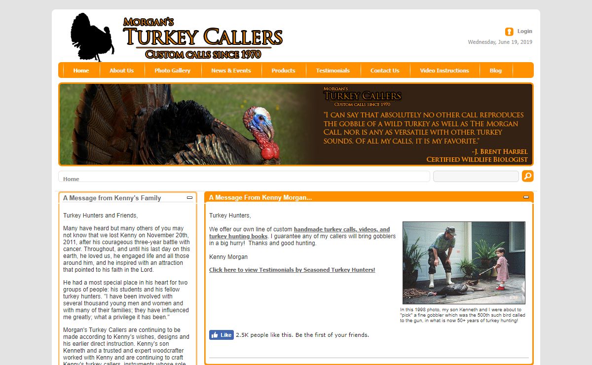 Morgan's Turkey Callers | Custom Handmade Turkey Calls > Home