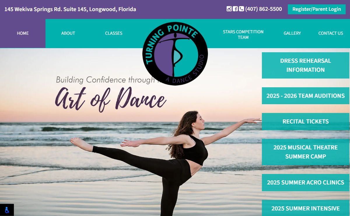 Turning Pointe — A Dance Studio | (407) 862-5500