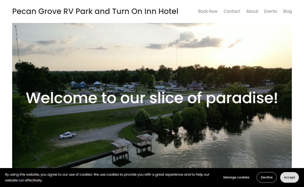 Pecan Grove RV Park and Turn On Inn Hotel