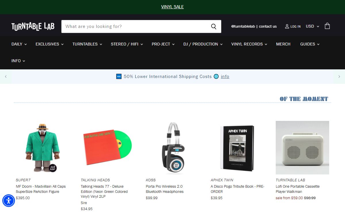 Stereo + Records since 1999 — TurntableLab.com