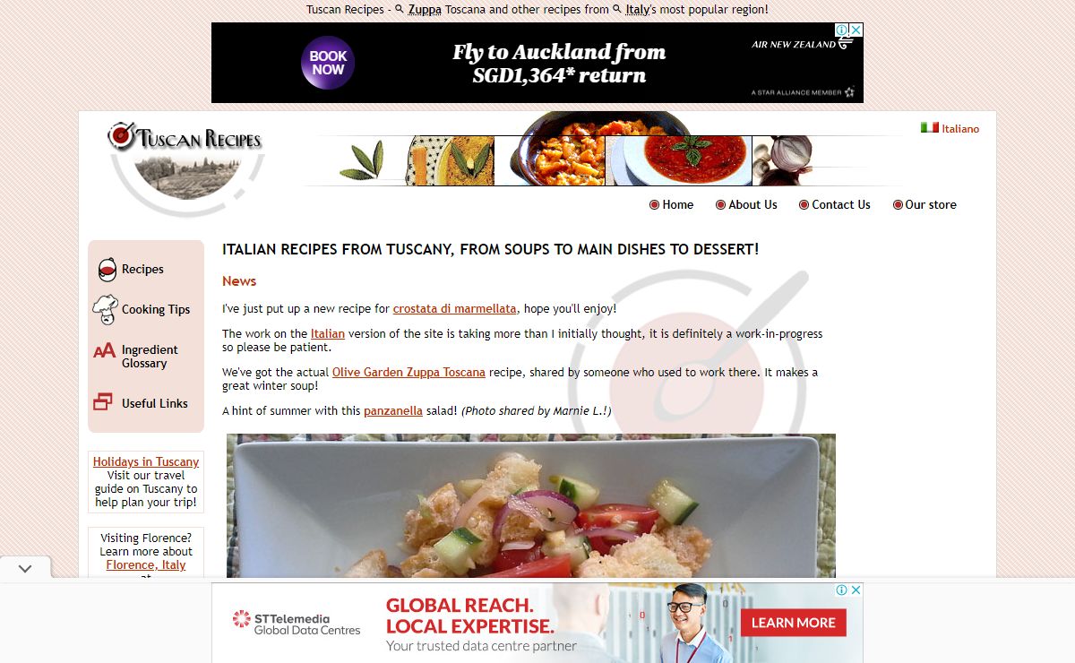 Italian Recipes from Tuscany:Recipes for Tuscan soup, Italian Food, Tuscan desserts - ZUPPA TOSCANA