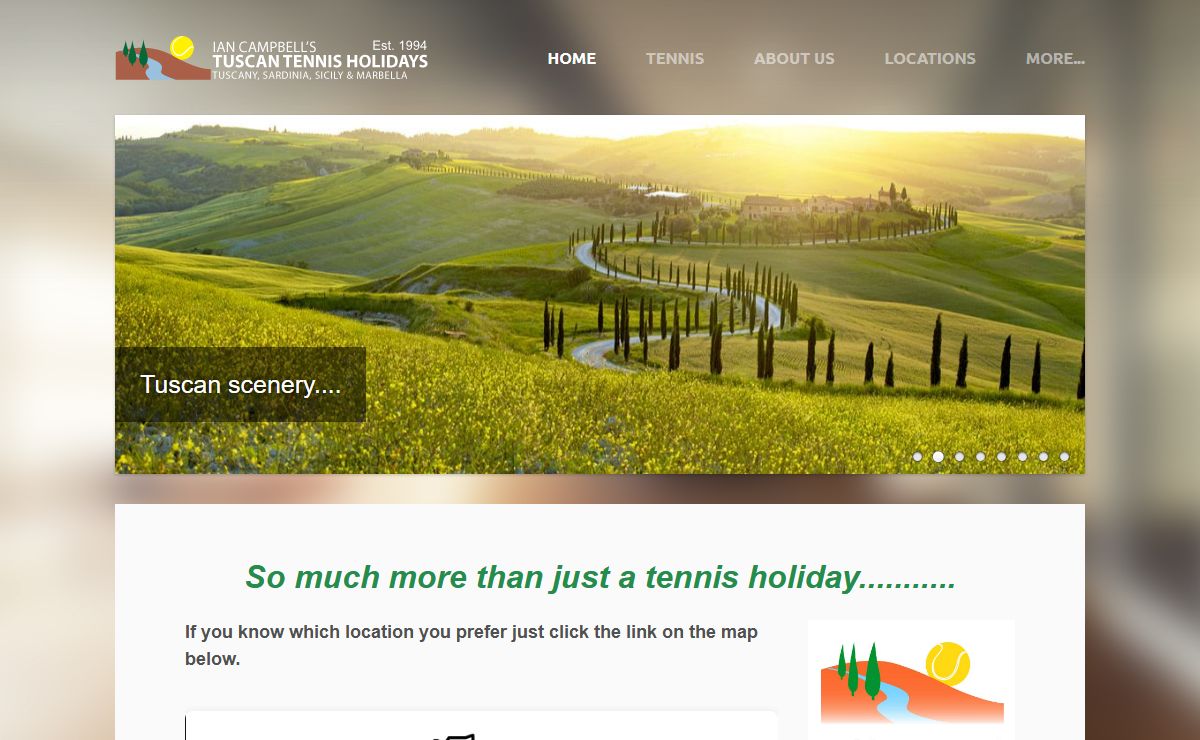 TUSCAN TENNIS HOLIDAYS EST 1994 - Home