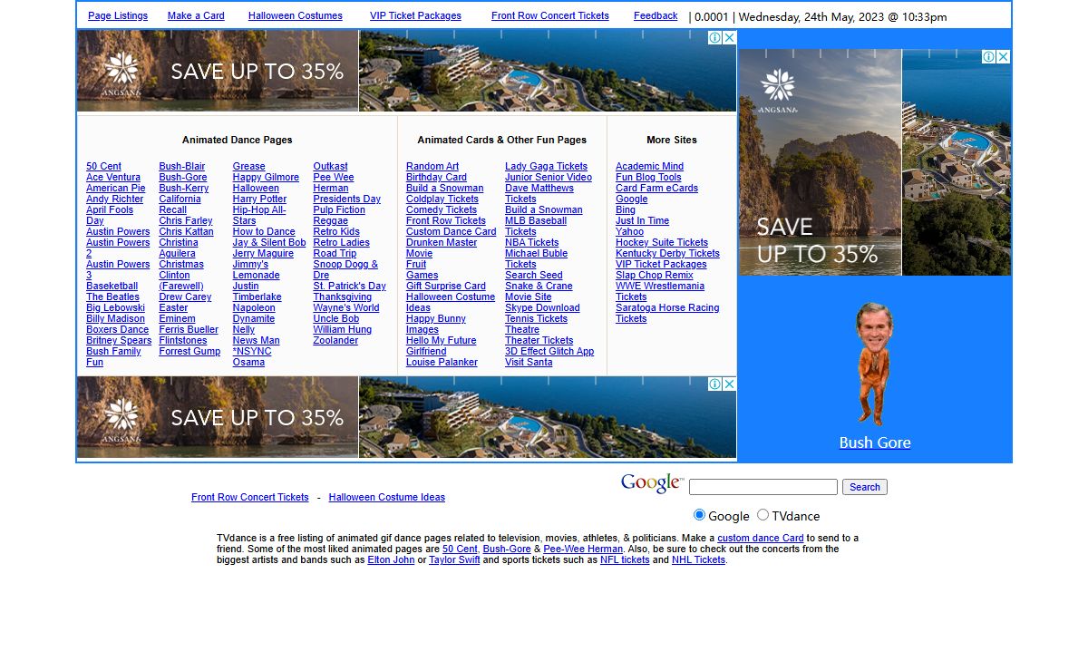 TVdance Animated Dance Pages, Gifs, Animations