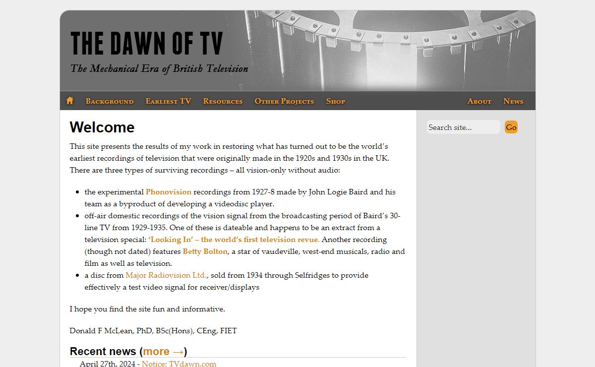 The Dawn of TV