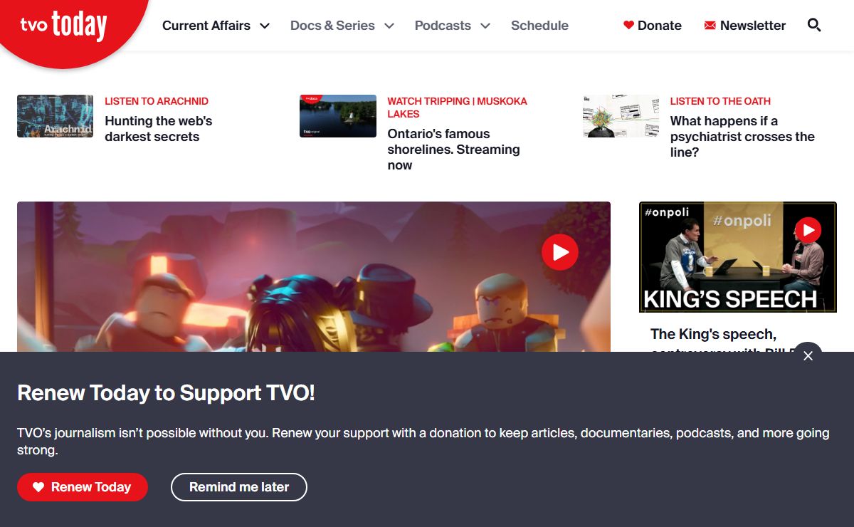 TVO Today | Current Affairs Journalism, Documentaries and Podcasts