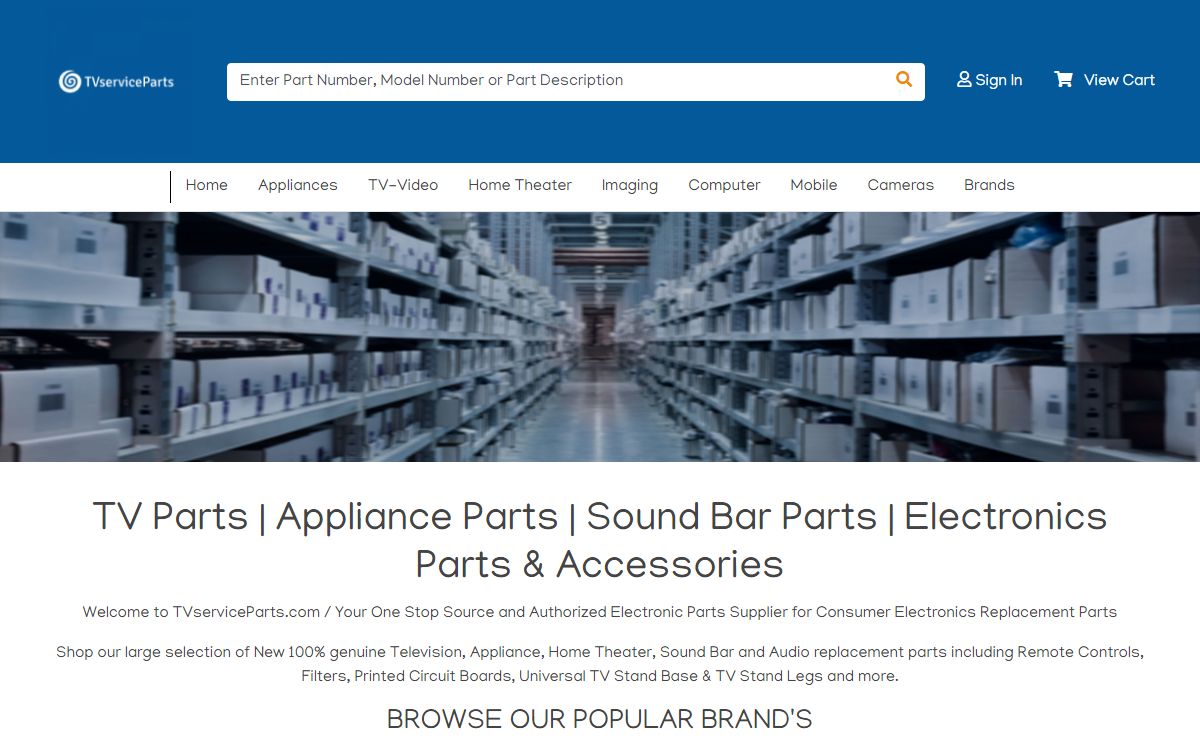 TVserviceParts | TV Parts|Appliance Parts|Electronics Parts|Remotes