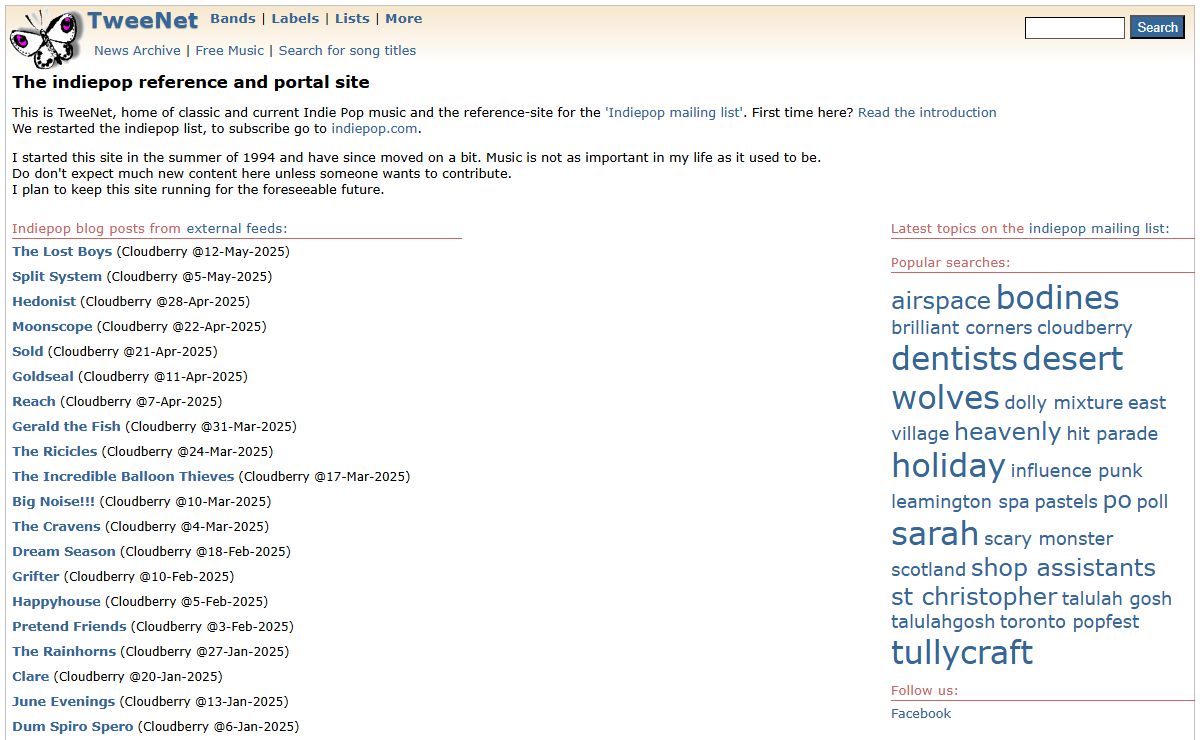 TweeNet Home-Page