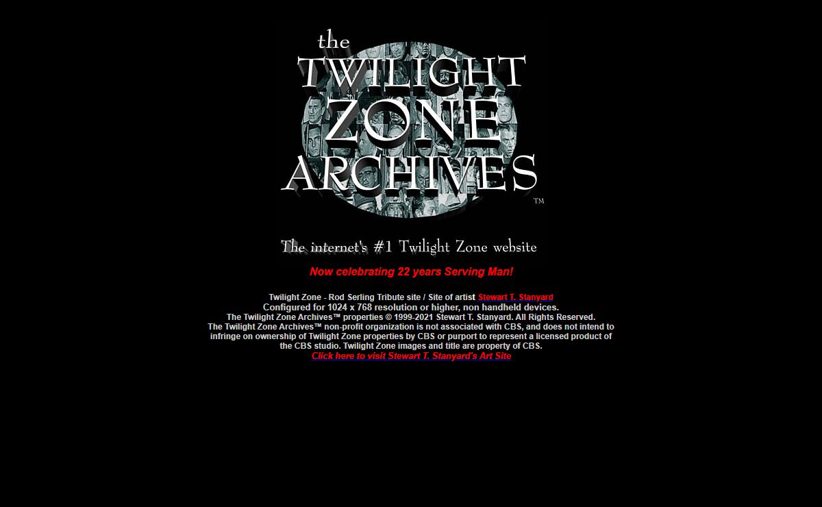 THE TWILIGHT ZONE ARCHIVES - the internet's #1 Twilight Zone website