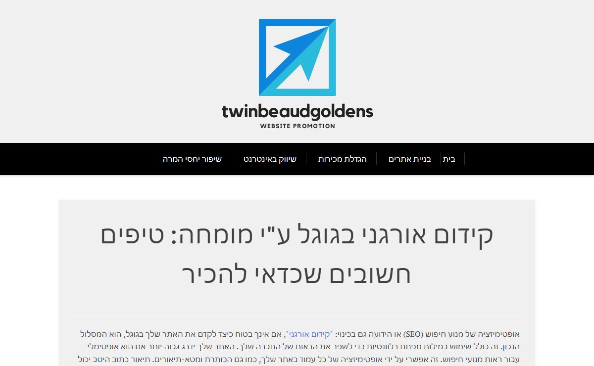 בלוג קידום שיווק במנועי החיפוש