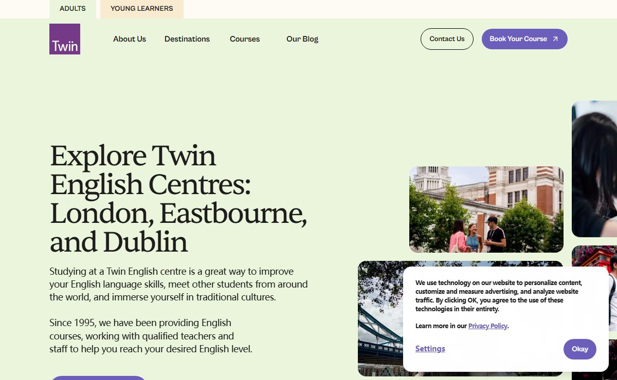 English Centres in London, Eastbourne, Dublin | Twin