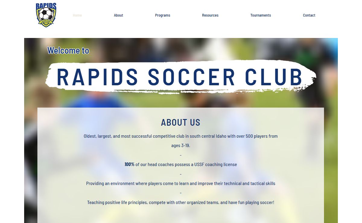 Rapids SC Home | Twin Falls, Idaho | Rapids Soccer Club