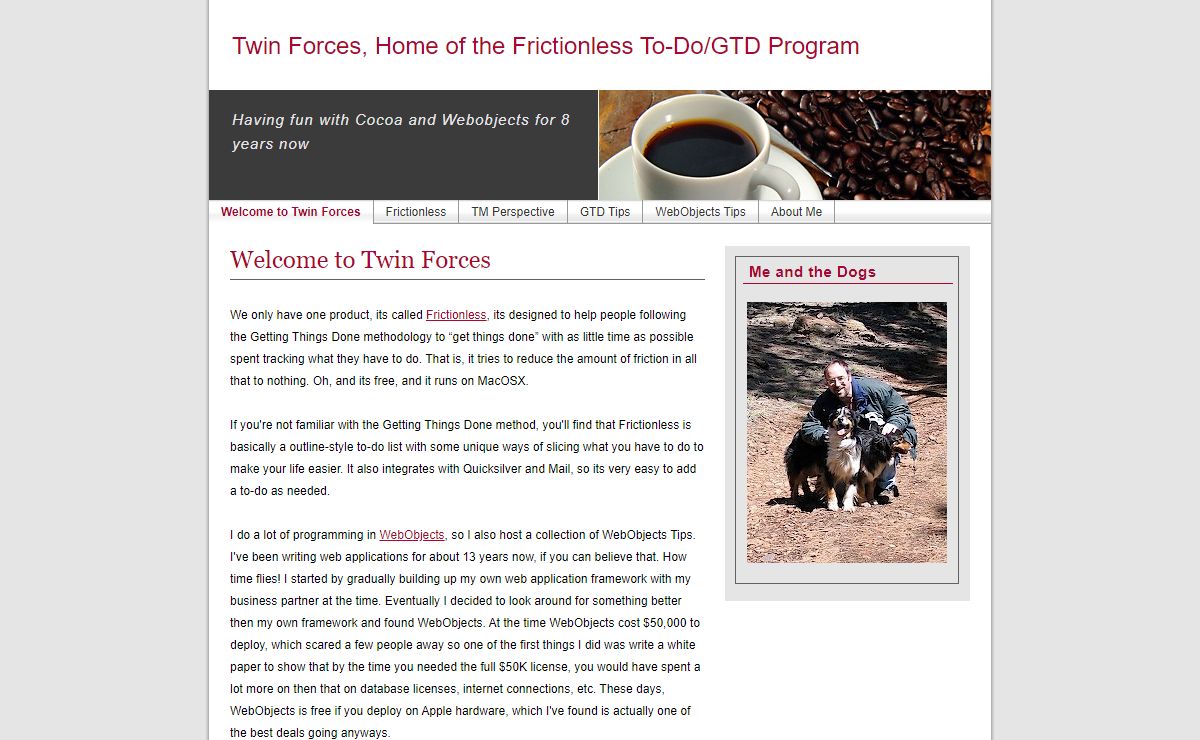 Welcome to Twin Forces | Twin Forces, Home of the Frictionless To-Do/GTD Program | Pierce T. Wetter III