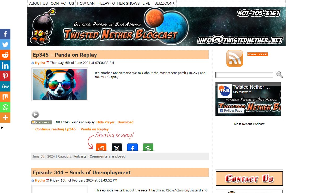 Twisted Nether Blogcast