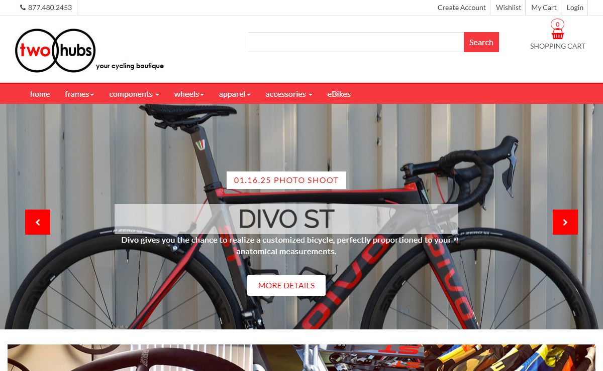 welcome to twohubs cycling boutique - 877.480.2453