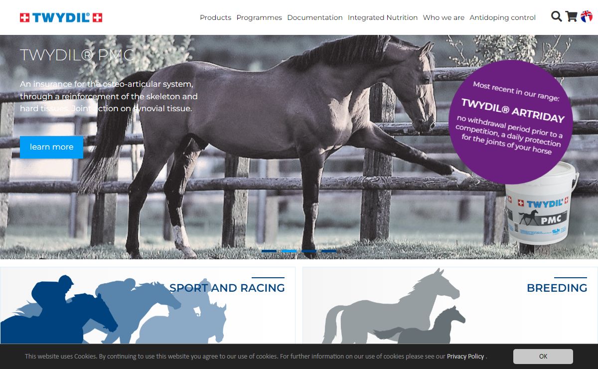 TWYDIL.com - TWYDIL®: Feed supplements and cosmetics for top performance horses.