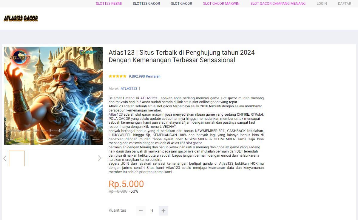Atlas123 | Situs Terbaik di Penghujung tahun 2024 Dengan Kemenangan Terbesar Sensasional