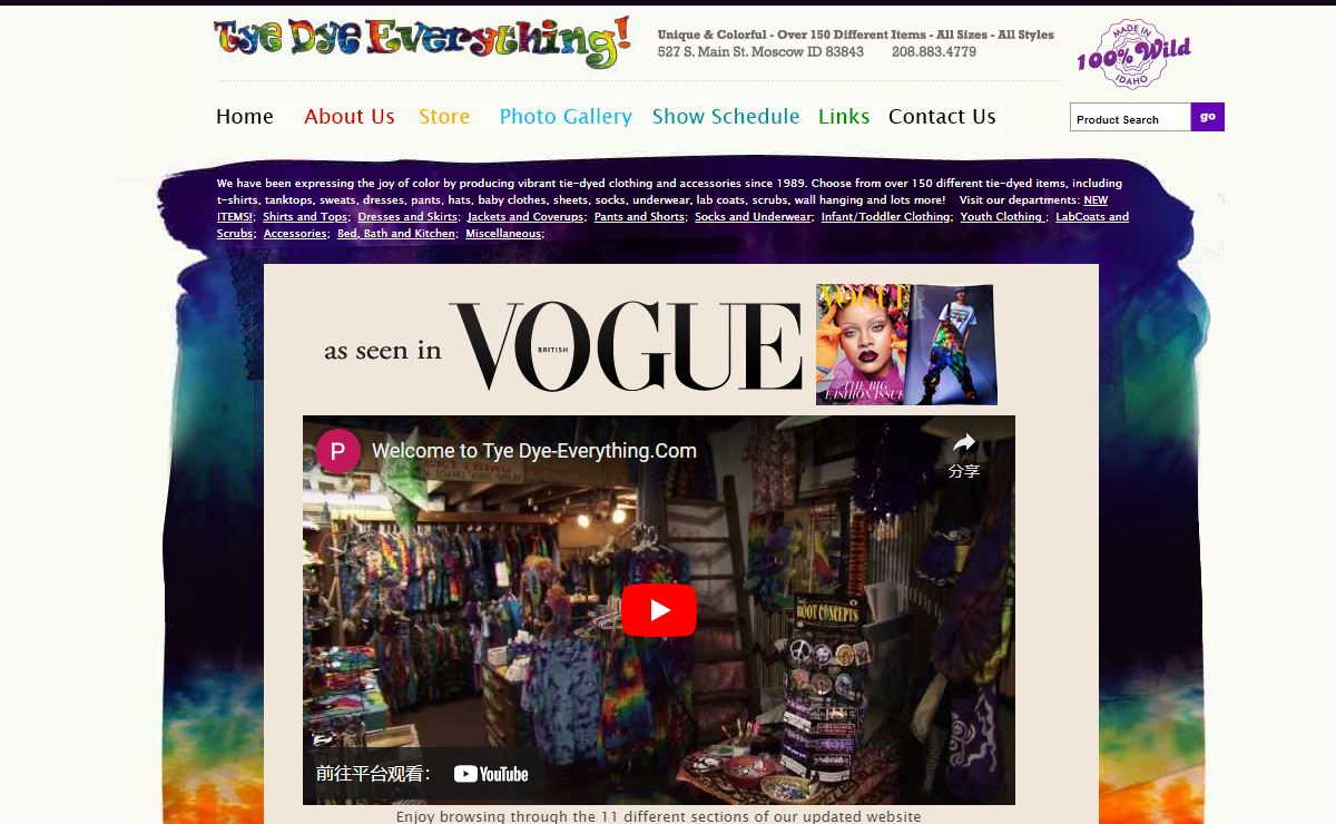 Tye Dye Everything - Tye-Dye Everything - Tie Dye Clothing & Accessories