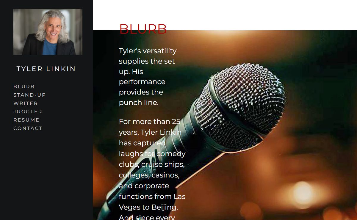 Comedian Tyler Linkin