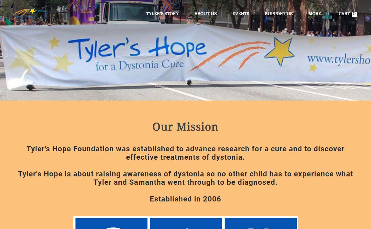 Tyler's Hope for a Dystonia Cure - Home