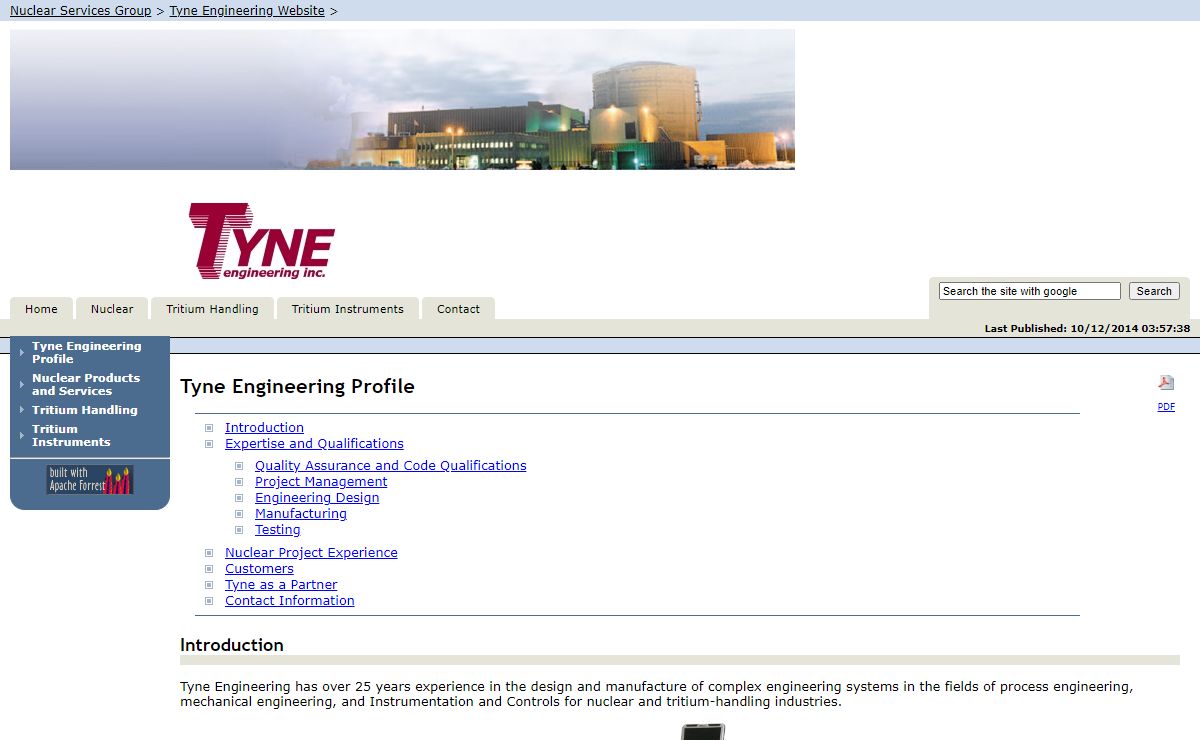 Tyne Engineering Profile