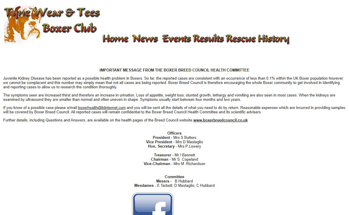 Tyne Wear and Tees Boxer Club - Home