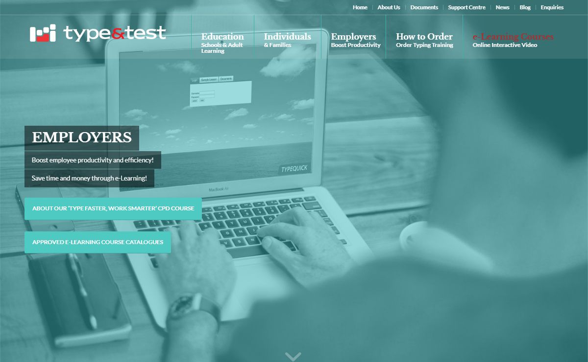Type & Test – Learn to Touch Type Online