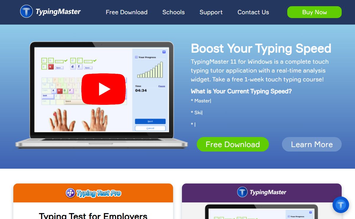 Typing Master - Learn To Type & Test Your Skills