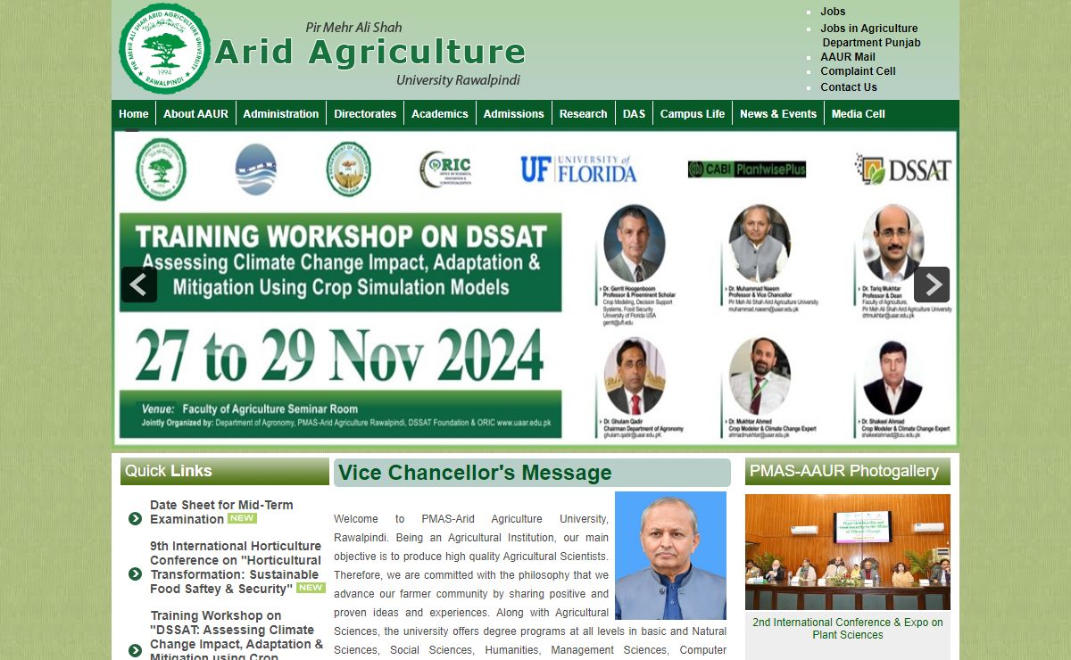 PMAS-Arid Agriculture University Rawalpindi