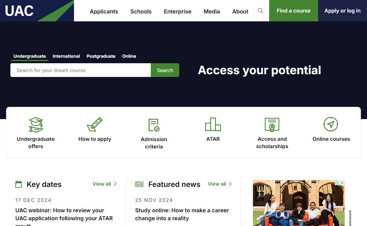 Universities Admissions Centre - UAC