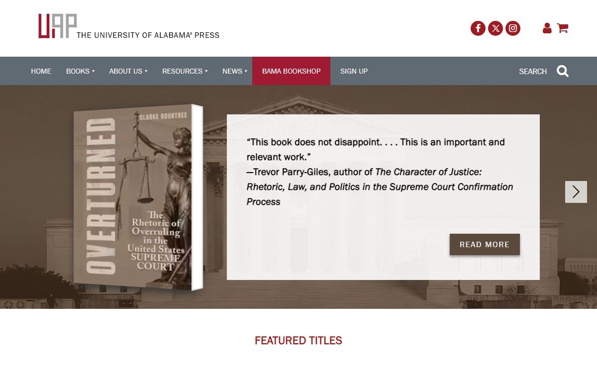Home - University of Alabama Press